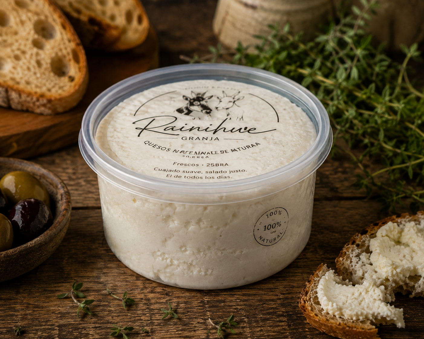Queso fresco natural Rainihue